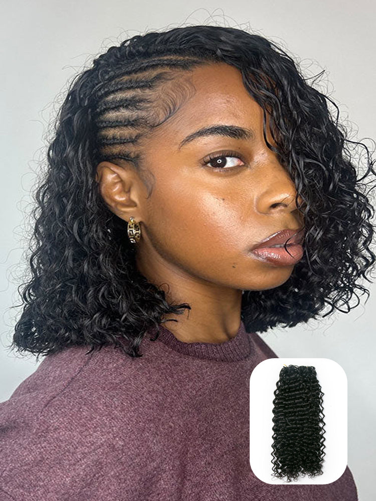 Moshe Water Wave  Crochet Human 80 or 100 Strands Hair 100Gram