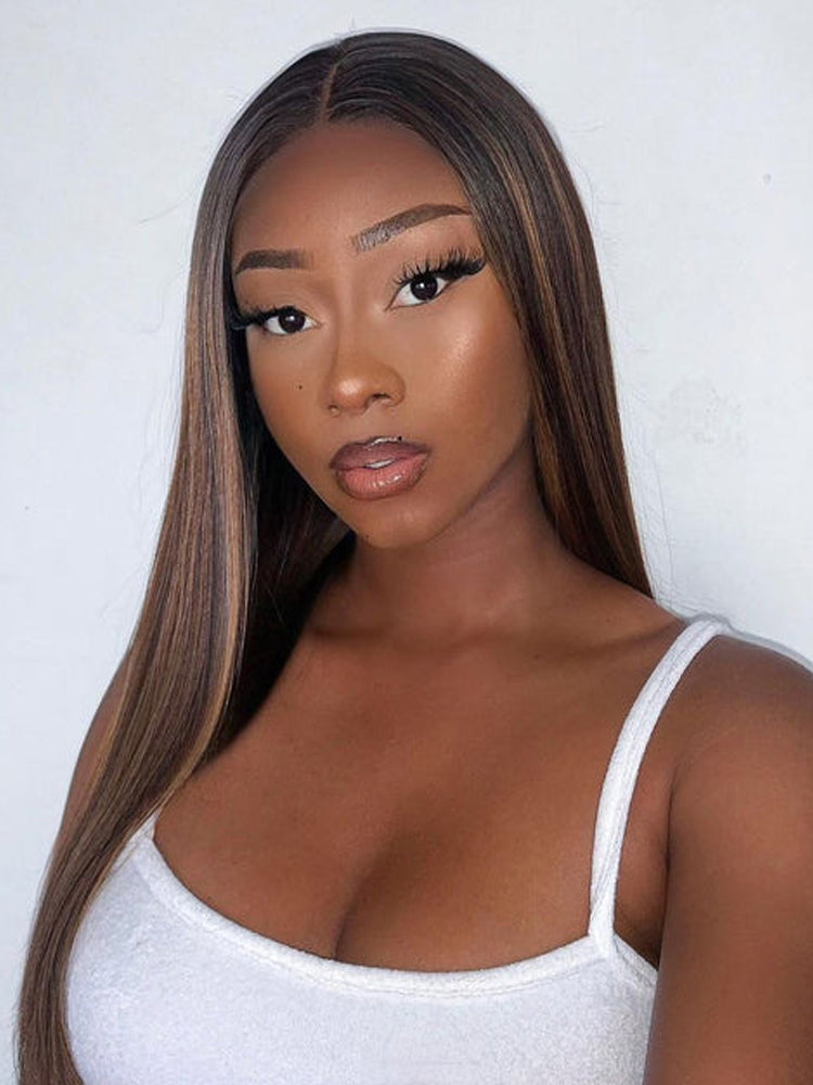 Moshe Highlight 1B/30 Seamless Blending Straight 13X4 Lace Invisiable Lace