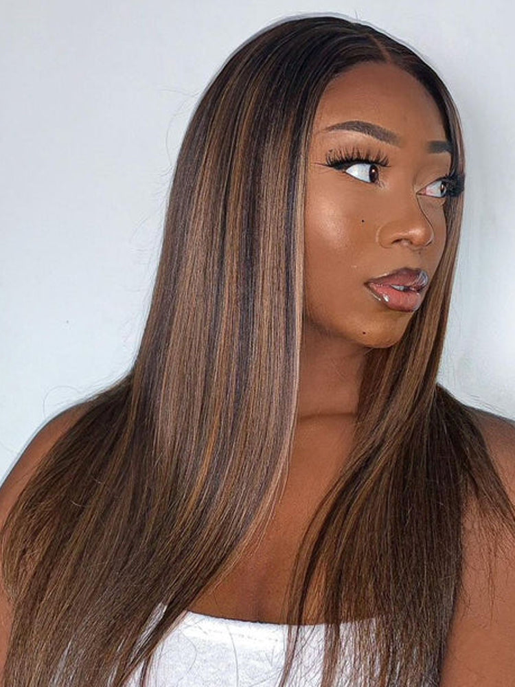 Moshe Highlight 1B/30 Seamless Blending Straight 13X4 Lace Invisiable Lace