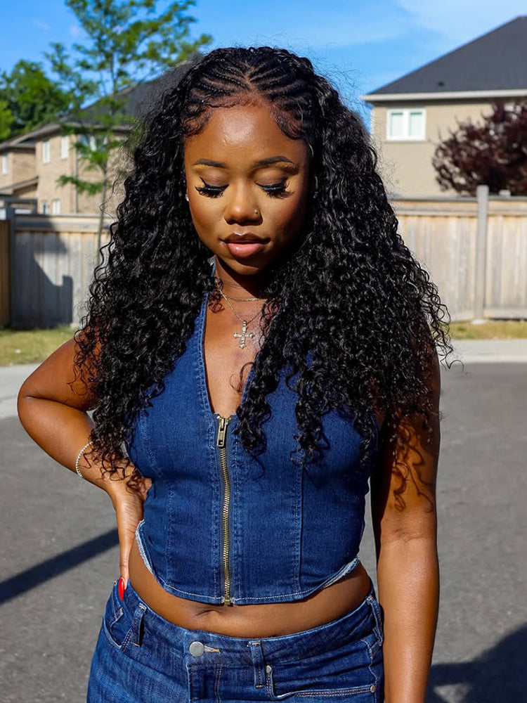 Moshe Deep Wave  Crochet Human Hair 100Gram