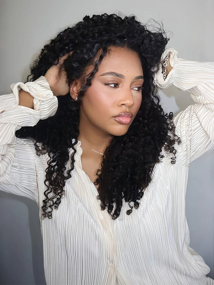 Moshe Burmese Culry End  Feather Crochet Human Hair Extension 100Gram