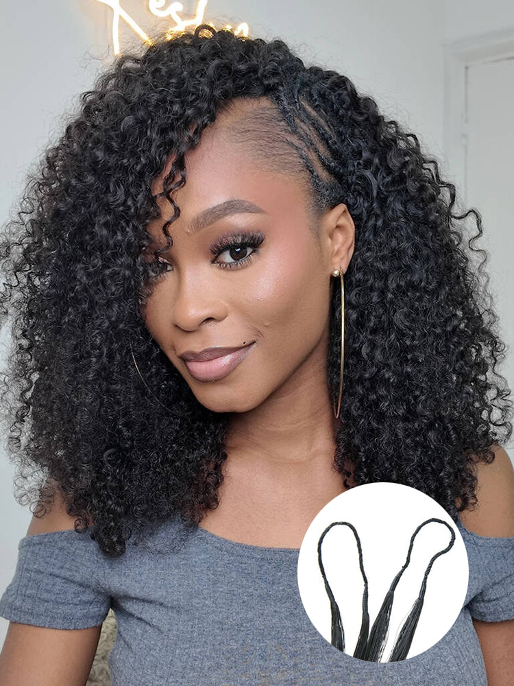 Moshe Burmese Culry End  Feather Crochet Human Hair Extension 100Gram