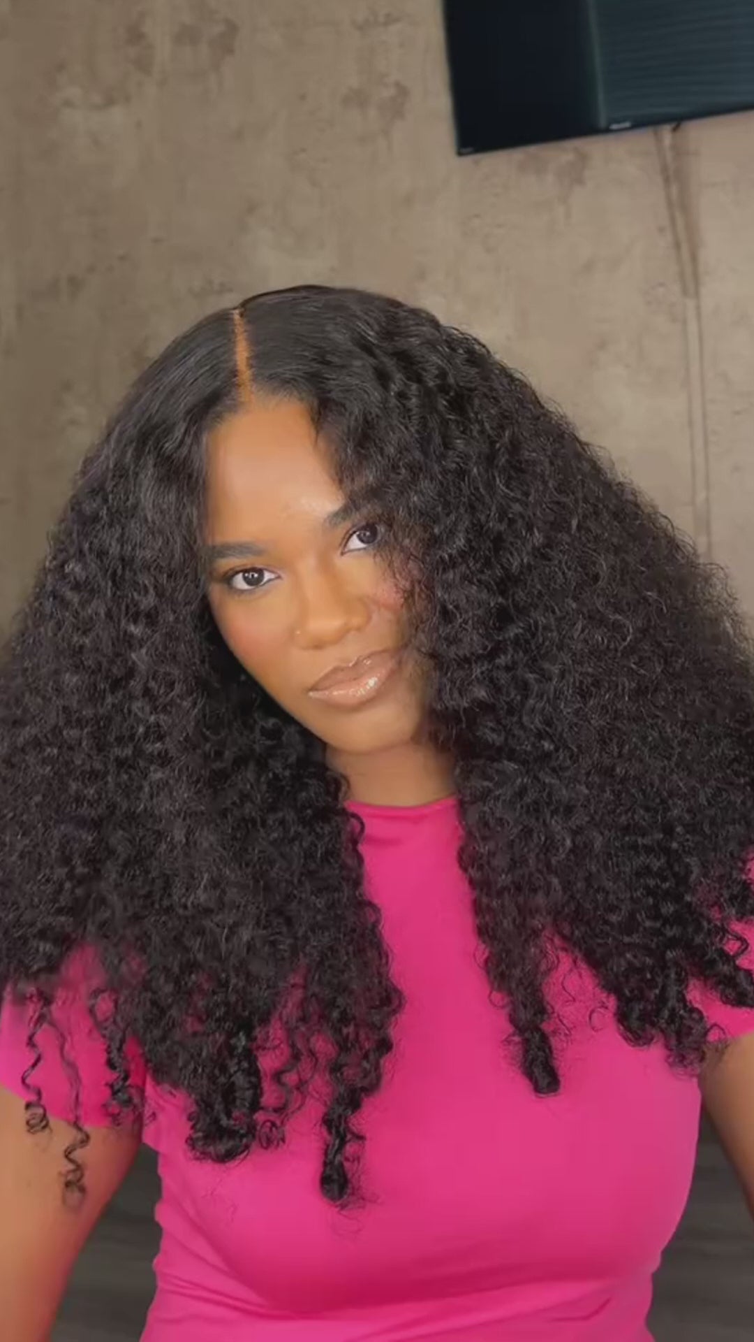 Moshe Burmese Curly End Wigs Glueless Wear Go Wig HD 13X4 Lace with Bleached Knots