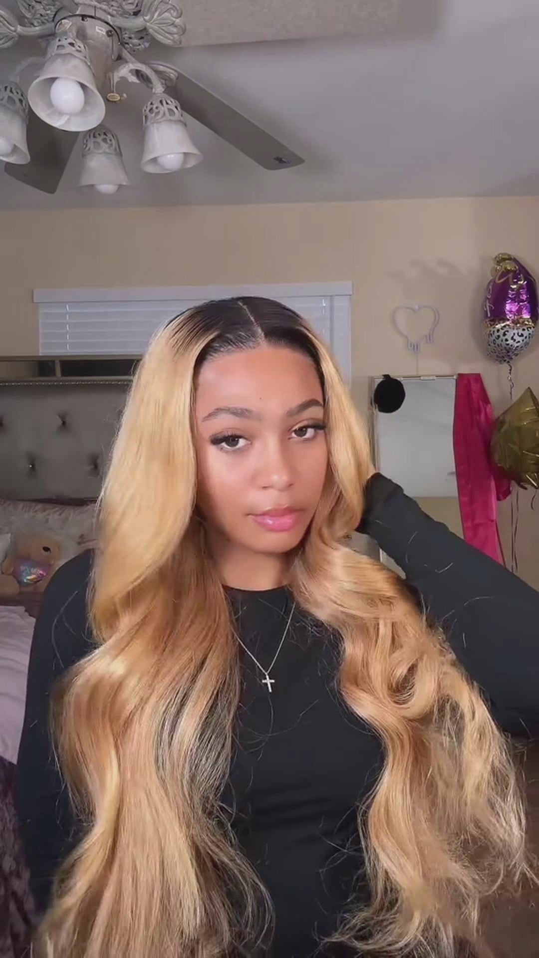 moshe honey blonde ombre wig