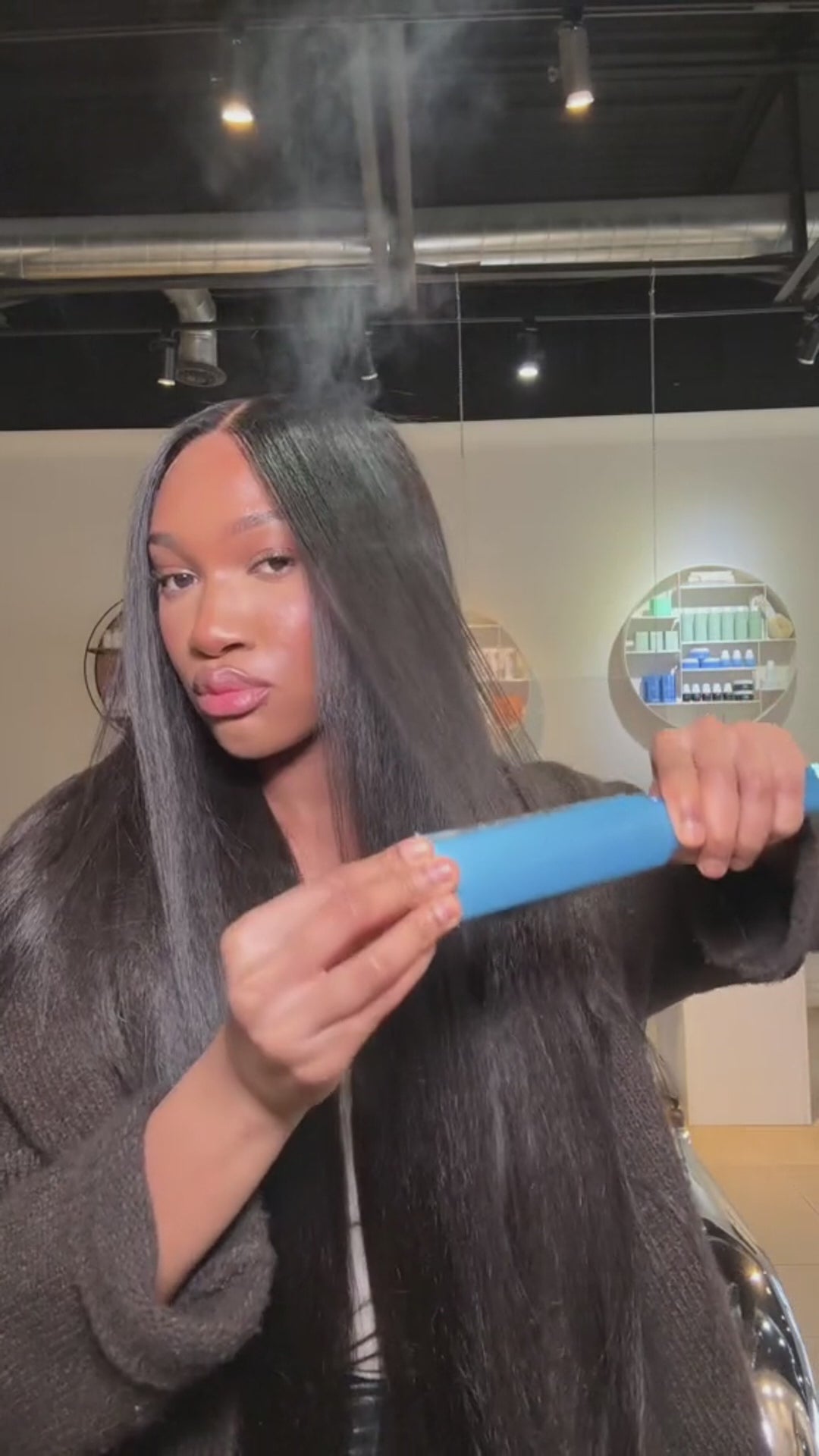 Moshe Yaki Straight V Part Wigs Natural Look Wear Go Wig No Lace Eady Installing