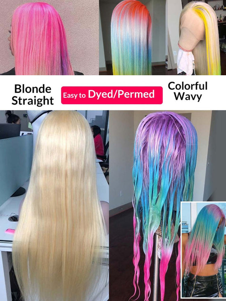 Moshe Seamless Blending 613 Honey Blonde Wig HD 13X4 Lace with Invisiable Knots